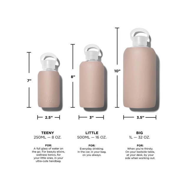 bkr Little Bottle - 500 mL - 16oz (w/ additional standard and compact cap) - Picture 4 of 7